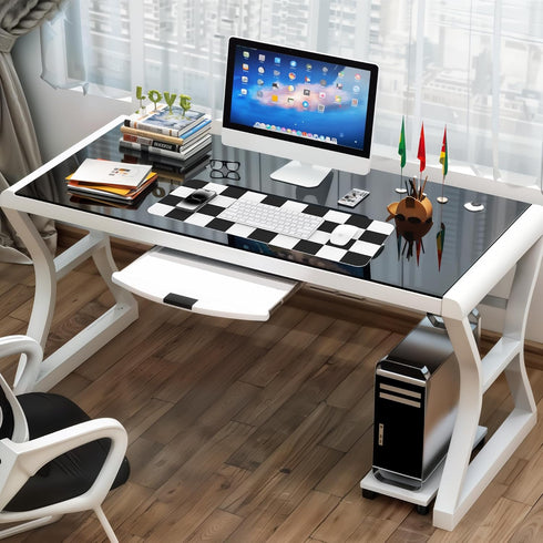 Non-Slip Desk Pad, Checkered desk mat, Waterproof PU Leather Desk Protector, Large Desk Blotter, Easy Clean Laptop Desk Writing Mat for Work/Home/...