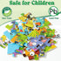 Wooden Puzzles for Toddlers Kids - 4 Packs 24PCS Animal Themed Wood Puzzle, Ocean Under The Sea Treasure Zoo Farm Preschool Educational Learning T...