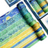 Washi Tape Set of 12 Rolls,Van Gogh Starry Night Decorative Green Leaves Floral Blue Yellow Washi Masking Tape Sets for Craft,Kids,Scrapbook,DIY,G...