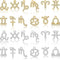 Hicarer 24 Pieces Alloy Zodiac Nail Charms Rhinestone Jewelry Zodiac Signs Nail Studs Charms Twelve Astrology Pendant Decor for Women Girl Making ...