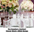 Freestanding Reserved Cards for Wedding Reception Tables, 20 Pk Black and White Design. Double-Sided 5x5.5 Table Tents Are Elegant, Versatile Even...