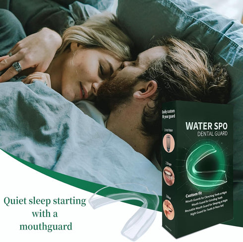 WATER SPO+Mouthguard for Sleeping,Mouth Guard,Night Guards Nighttime Protection Teeth,4 Pcs Mouth Guard for Sleeping at Night,Mouth Guards for Cle...