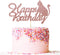 Happy Birthday Cake Topper Rose Gold Glitter Cat Cake Topper Cat Theme Birthday Party Cake Decoration...