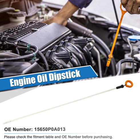 uxcell 1 Pcs Engine Oil Dipstick Engine Oil Fluid Level Dipstick for Honda Accord DX EX LX SE Value Package 2.3L L4 Gas 3.0L V6 No.15650P0A013...