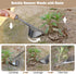 Stainless Steel Weed Puller 2 Pcs, Multifunction Weeder Puller, Wood Handle Hand Weeder Tool for Gardening, Shaped Light Duty Hand Weeder for Gard...