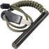 bayite 4 Inch Survival Ferrocerium Drilled Flint Fire Starter, Ferro Rod Kit with Paracord Landyard Handle and Striker, 4"(Long) x 3/8"(Diameter)...