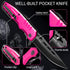 Spring Assisted Pink Knife - Pocket Knife for Women - Self Defense Knife for Women - Pink Knives - Cute Womens Girl Knife - Womens Folding Knife -...