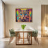 Posterizer 1 pcs- psychedelic funky hippie colorful cat 4-Fantasy & Fiction Art-Retro Art- Living Room Bedroom Decor- unframed wall art...