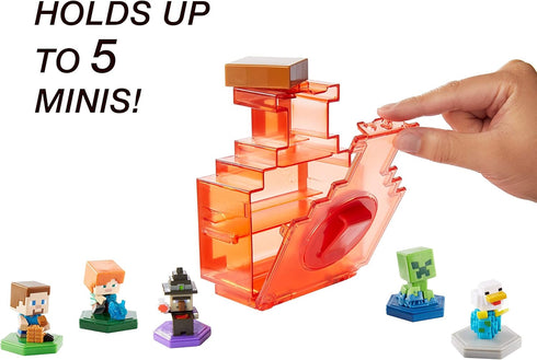 Mattel Minecraft Carry Along Potion Plus Exclusive Mini Figure, Carrying Case for Mini Figures, Based on Minecraft Video Game, Toys for Kids Age 6...