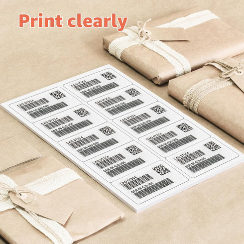 2" x 4" Address Labels 350 Labels Sticker Paper for Laser/Ink Jet Printer mailing Labels 35 Sheets 8.5"×11" White 10 per Sheet...