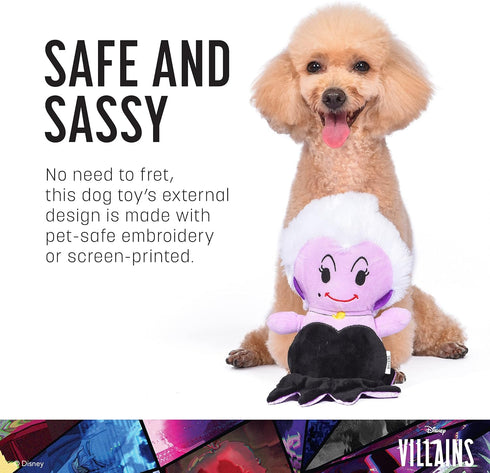 Disney for Pets Villains Ursula 6'' Plush Toy for Dogs | Ursula Plush Dog Toy | The Little Mermaid Movie Toys for All Dogs, Official Dog Toy Produ...