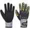 Portwest A722 Anti Impact Safety Work Gloves - Cut Resistant and Impact Reducing Protective Gloves Gray/Black Grey/Black, Large...