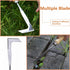 Stainless Steel 13" Crack Weeder, Crevice Weeding Sickle Manual Weeder Lawn Yard Garden Sidewalk Tool...