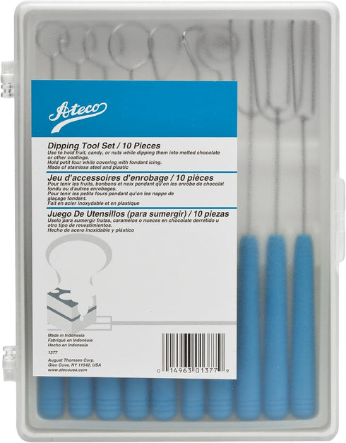 Ateco 10-Piece Dipping Tool Set, Stainless Steel...