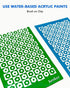 KEOKER Silk Screen Stencils for Polymer Clay, 3 PCS Reusable Silkscreen Print Kit for Printing on Clay & Other Jewelry Clay Earrings Decoration, C...
