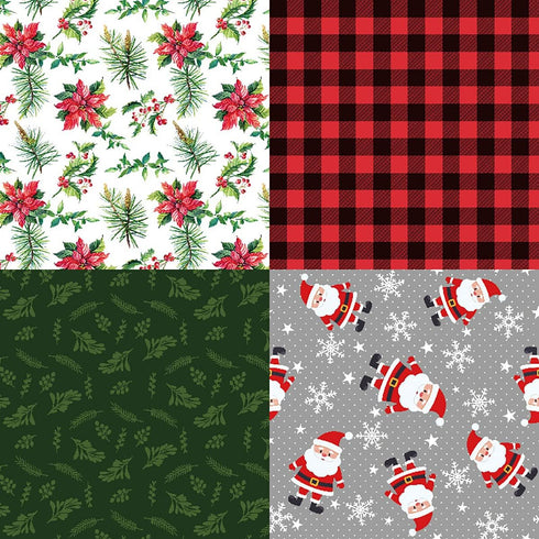 Scrapbook Paper Pad - 6"×6” - 24 Sheets Christmas Scrapbooking Supplies Kit - 160gsm Single-Sided Pattern Paper, Designer Planner Paper, Junk Jour...