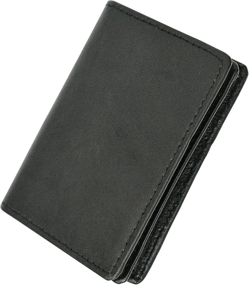 Marshal® RFID Blocking Mens Leather Expandable Business Card Case Wallet...