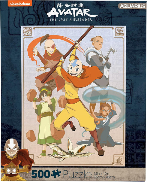 AQUARIUS - Avatar The Last Airbender Cast 500 Piece Jigsaw Puzzle...