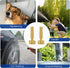 Heavy Duty Brass Adjustable Twist Hose Nozzle, 3/4" GHT Jet Nozzle High Pressure Garden Water Hose for Hose Outdoor Garden,Car Wash(2 Set?...
