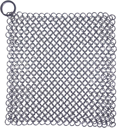 Cast Iron Cleaner, Premium 316 Stainless Steel Cast Iron Skillet Chainmail Scrubber for Cast Iron Pan Pre-Seasoned Pan Dutch Ovens Waffle Iron Pan...
