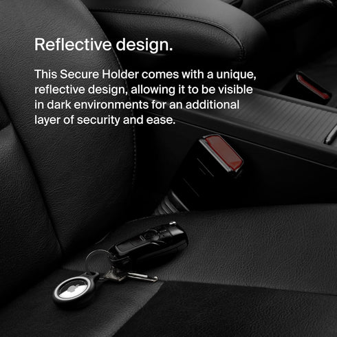 Belkin Apple AirTag Reflective Secure Holder With Key Ring - AirTag Holder - AirTag Keychain Accessories - Reflective & Scratch Resistant AirTag C...