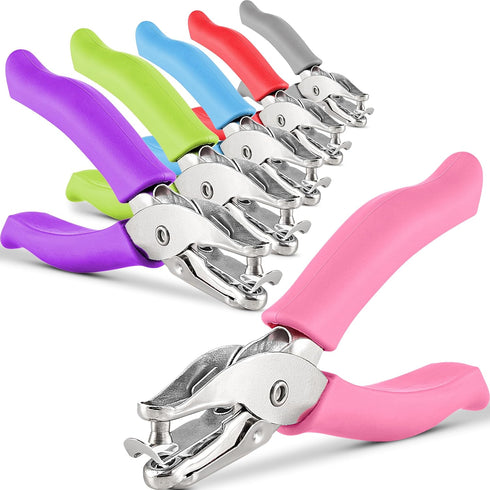 Emraw Premium Single Hole Paper Punch Cushion Grip Heavy Duty Hole Puncher for Greeting Cards Scrapbook Notebook Puncher Craft Paper Hand Tool Pac...