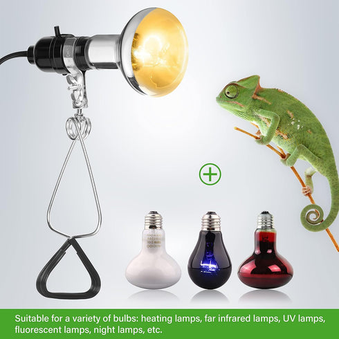 Simple Deluxe E26 Clamp Light Socket, Suit for Max 150 Watt Lamp with 18/2-Gauge 6 Feet Cord, 1 Pack...