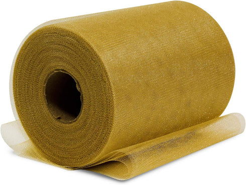 Expo International Premium Shiny Tulle Spool of 6-inch X 100 Yards | Gold...
