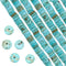 SUNNYCLUE 1 Box 122Pcs Gemstone Heishi Beads Natural Howlite Bead Flat Round Beads 8mm Beaded Disc Stone Loose Spacer Beads for Jewelry Making Bea...