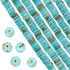 SUNNYCLUE 1 Box 122Pcs Gemstone Heishi Beads Natural Howlite Bead Flat Round Beads 8mm Beaded Disc Stone Loose Spacer Beads for Jewelry Making Bea...