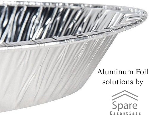 9" Aluminum Foil Pie Tins (25 Pack), Disposable Aluminum Pie Pans, Foil Pans for Baking, Cooking, Freezer Safe, Round Foil Pans, Foil Plates Perfe...