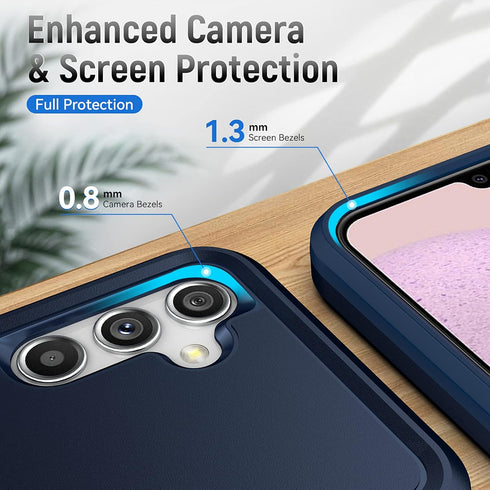 for Samung Galaxy A14 5G Case, Samsung A14 5G Phone Case with Screen Protector,Heavy-Duty Tough Rugged Shockproof Protective Phone Case for Galaxy...