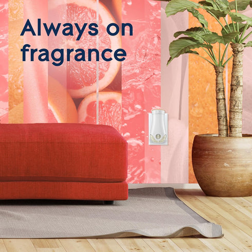 Glade PlugIns Refills Air Freshener Starter Kit, Scented and Essential Oils for Home and Bathroom, Joyful Citrus & Daisies 4.02 Fl Oz, 2 Warmers +...