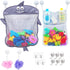 2 x Mesh Bath Toy Organizer + 6 Ultra Strong Hooks – The Perfect Bathtub Toy Holder & Bathroom or Shower Caddy – These Multi-use Net Bags Make Bab...