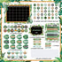 Tenare Calendar Bulletin Board Set, Calendar Seasons Weather Chart Bulletin Board and Classroom Display with Stickers for School Classroom Bedroom...