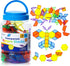 140 Pcs Translucent Pattern Blocks - Educational Light Table Manipulatives and Accessories - Fun and Engaging Geometric Shapes...