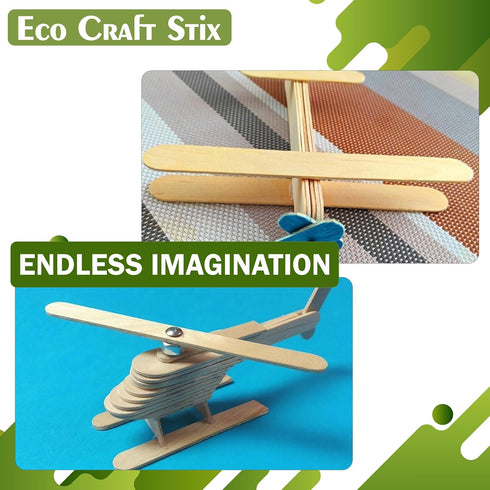 6" Jumbo Wooden Craft/Popsicle Sticks/DIY Craft Projects- Pack of 100ct...