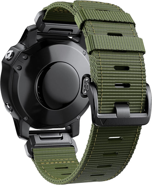 Compatible with Garmin Fenix 7X/Fenix 6X/Fenix 5X/Fenix 8 51mm/5X Plus/6X Pro/7X pro, Nylon Quickfit 26 Watch Band for Tactix 7/Descent MK1/Mk2/Mk...