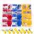 Ginsco 250Pcs Insulated Wire Connectors Assorted Crimp Terminal Kit - Quick Disconnect Ring Spade Butt Splices Piggy Back...