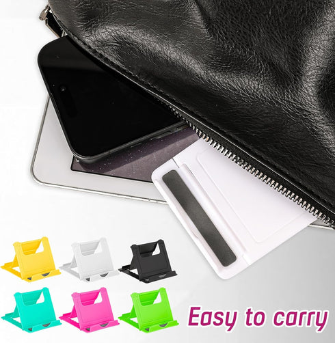 6 Pack Portable Cell Phone Stand Holder for Desk, Foldable Desktop Mobile Phone Kickstand Universal Desk Stand for All Mobile Smart Phone......