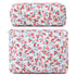 2 Pcs Quilted Makeup Bag Floral Cosmetic Bag Cotton Large Travel Coquette Toiletry Puffer Bag Aesthetic Cute Glossier Makeup Bag for Women Girls...