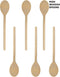 Mini 8-Inch Long Wooden Spoons, Oval Wood Mixing Spoons for Baking, Stirring -Sauce Spoons Made of Natural Beechwood - Set of 6 mini wooden spoons...
