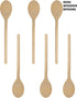Mini 8-Inch Long Wooden Spoons, Oval Wood Mixing Spoons for Baking, Stirring -Sauce Spoons Made of Natural Beechwood - Set of 6 mini wooden spoons...