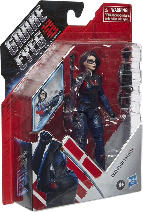 G. I. Joe Snake Eyes: G.I. Joe Origins Baroness Action Figure, Collectible Toy with Fun Action Feature and Accessories, Toys for Kids Ages 4 and U...