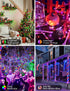 echosari Smart String Lights 100 LED 33Ft RGB Built in Chip Fairy Lights with Remote & App Control, 16 Million Color Changing Christmas Trees Ligh...