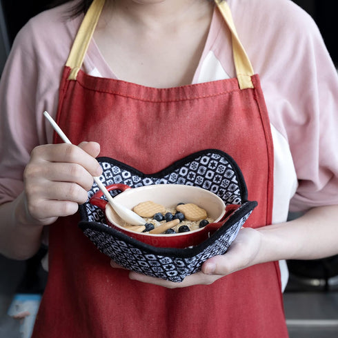 Sheff Microwave Bowl Cozy Huggers Set of 4 – Durable and Reliable – for Hot and Cold Bowls, Plates and Dishes Bowl Holder for Microwave – Bowl Coz...