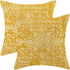 Boho Pillow Covers 20x20 Set of 2, Yellow Carpet Pattern Decorative Throw Pillows Linen Ethnic Design Farmhouse Cushion Pillow Covers for Sofa Cou...