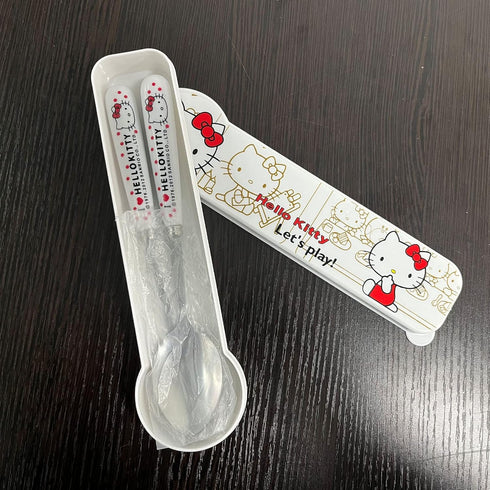 Cute Cutlery Set, Includin Reusable Stainless Steel Fork and Spoon and with a box. Suitable for Travel, camping, and Boys Girls Birthday Party Dec...