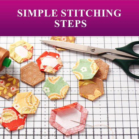 LaserThing Quilting Paper Templates | Handy Tools for Crafting Quilt Patterns | Ideal for Precision Quilting Projects | Includes 1'' Hexagon EPP S...