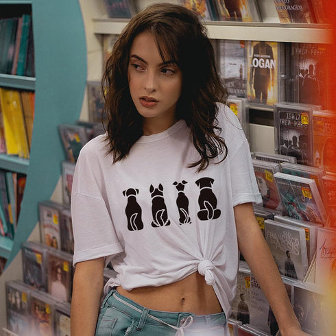 FINGERINSPIRE Dog Stencil 11.8x11.8 inch Puppy Dog Sitting Stencils Template Plastic Dog Pattern Stencil Large Reusable Dog Sitting Stencils for D...